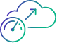 Scalable & serverless architecture icon