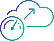 Scalable & serverless architecture icon